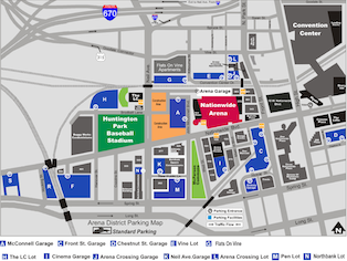Arena District Parking August 2013