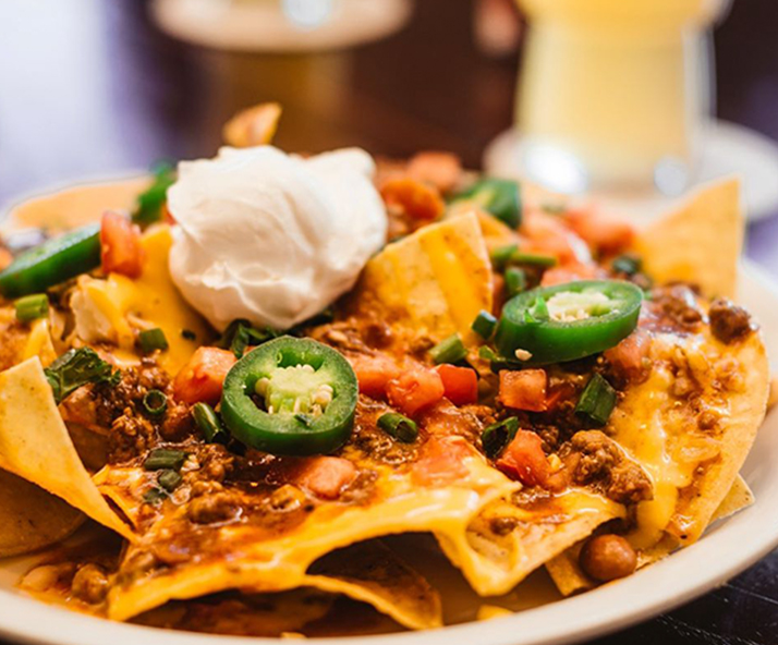 image of bison nachos close up